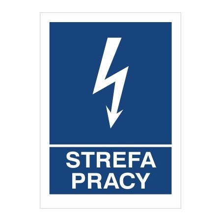 EG-tablice magnetyczna „STREFA PRACY”